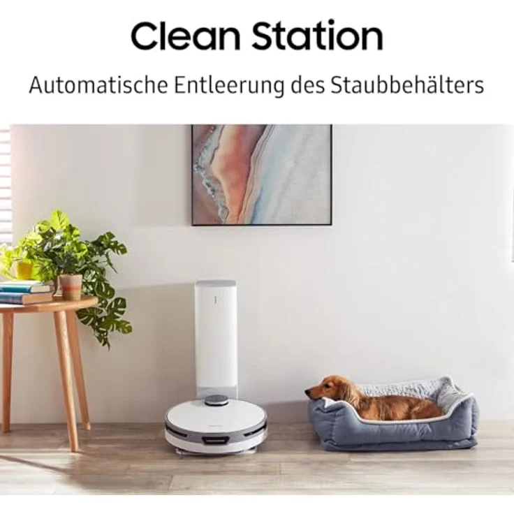 Samsung Jet Bot+ VR30T85513W-WA Saugroboter mit Absaugstation, 90 min Akkubetrieb, weiß – Bild 5
