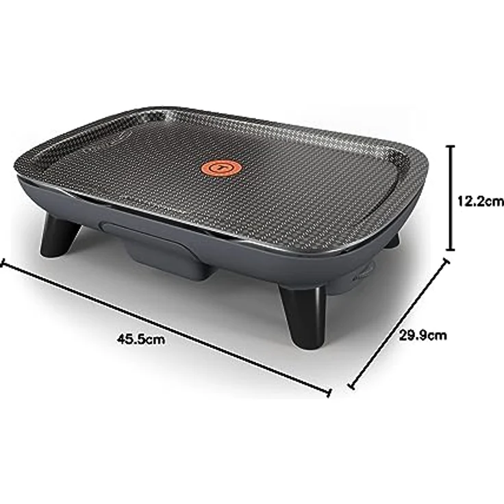 Tefal Plancha Des Saveurs Plancha, Tischgrill, 2400 W, antihaftbeschichtet, Titanium Force Technologie, schwarz – Bild 2
