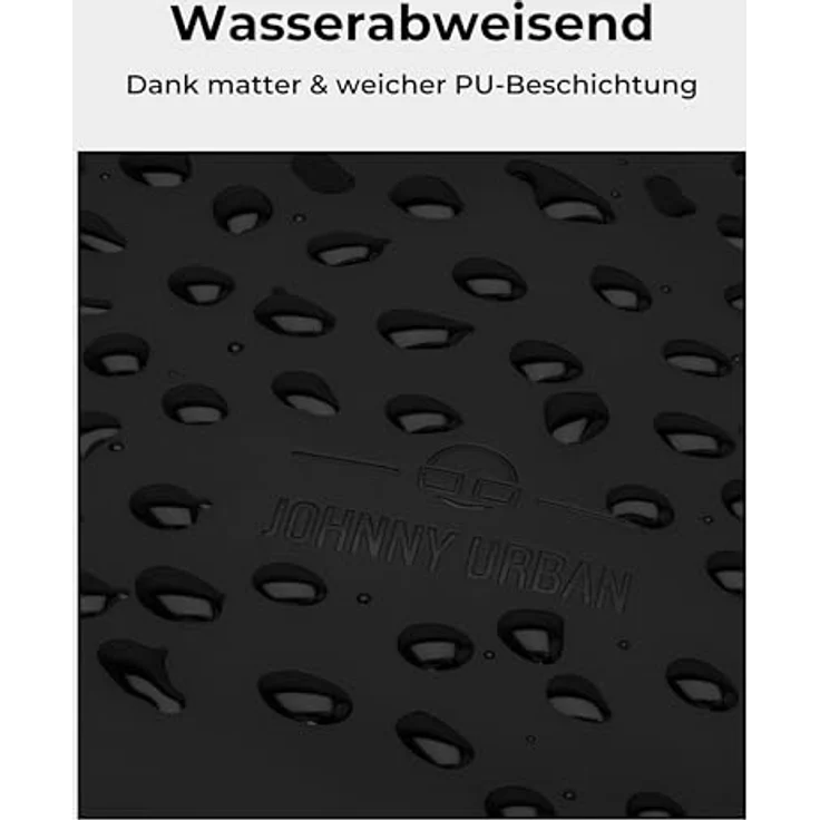 "Johnny Urban Cityrucksack Harvey Medium, Rolltop Damen Herren, Laptop Fach (1-tlg), Wasserabweisend, Schwarz" – Bild 6