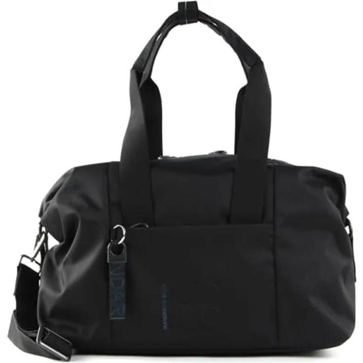 Mandarina Duck Reisetasche 41 cm, schwarze Sport- und Reisetasche aus 100% Polyester, 41 x 21 x 32 cm