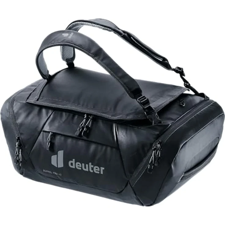 Deuter Duffel Pro 40, Weekender Reisetasche aus 100% Polyester, schwarz, 52 cm x 22 cm x 35 cm – Bild 1