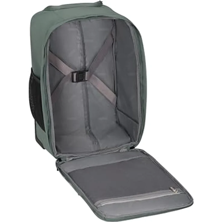 American Tourister Take2Cabin, Ryanair Handgepäcktasche unter dem Sitz, 40 x 25 x 20 cm, 20 L, grün (Dark Forest) mit Rucksackfunktion und effizienten Organisationsmöglichkeiten – Bild 5