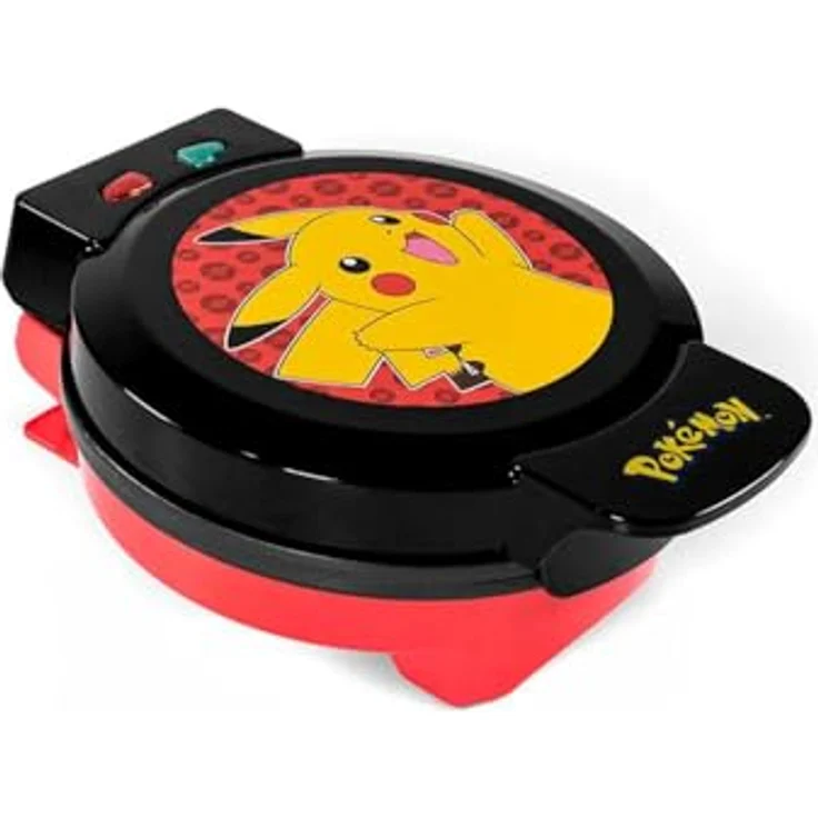 Uncanny Brands Pokemon Pikachu Waffeleisen, mit Pikachu-Motiv für kreative Waffeln – Bild 2