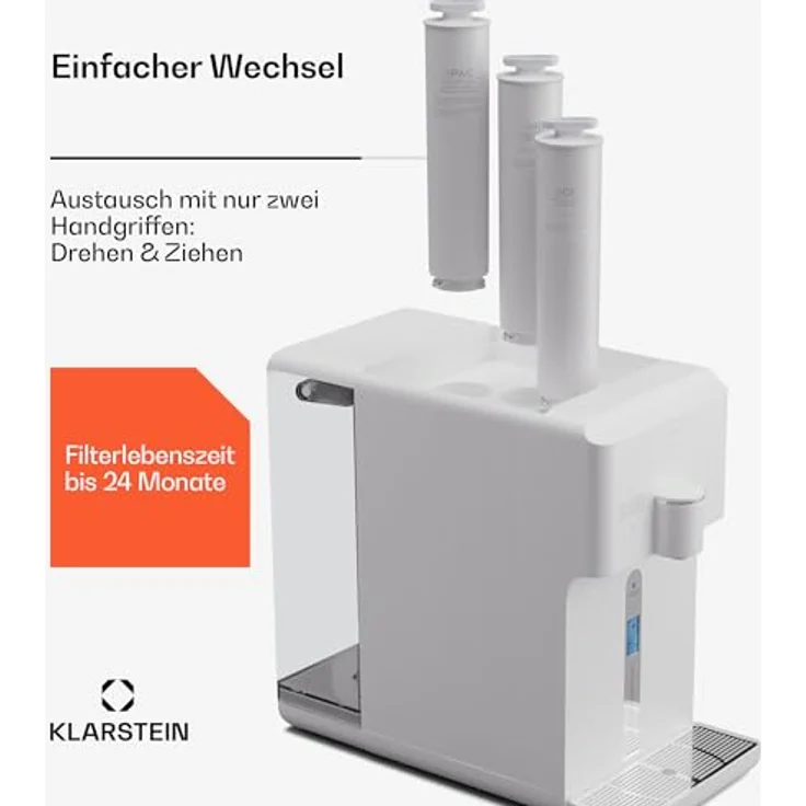 Klarstein Wasserfilter AquaFina 200G RO Filter, Reverse-Osmose Membran, Entkalkung, 0,0001 Mikron Filtration – Bild 4