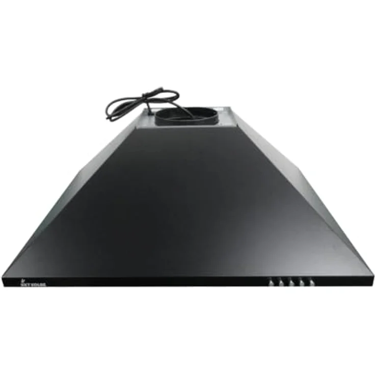 KKT KOLBE Dunstabzugshaube KAIRO9005S, 90 cm Schwarz, Umluft/Abluft, 3 Leistungsstufen, LED-Beleuchtung, Druckknopf-Bedienung, inkl. Kohlefilter – Bild 6