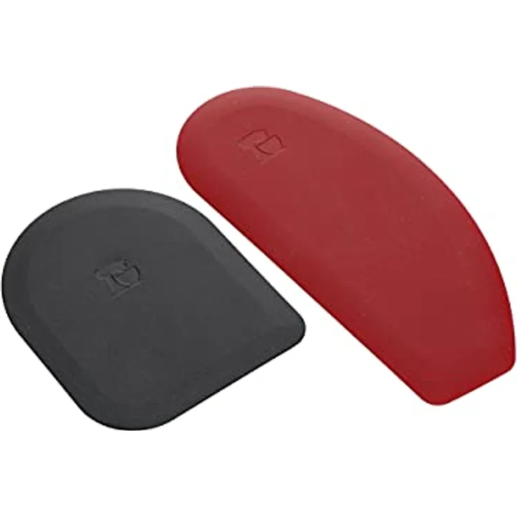 KitchenAid 2-Teiliges Teigschaber Set, Hitzebeständige Silikonspatel in Rot/Schwarz, Ergonomisches Design für Schüsseln und Pfannen – Bild 3