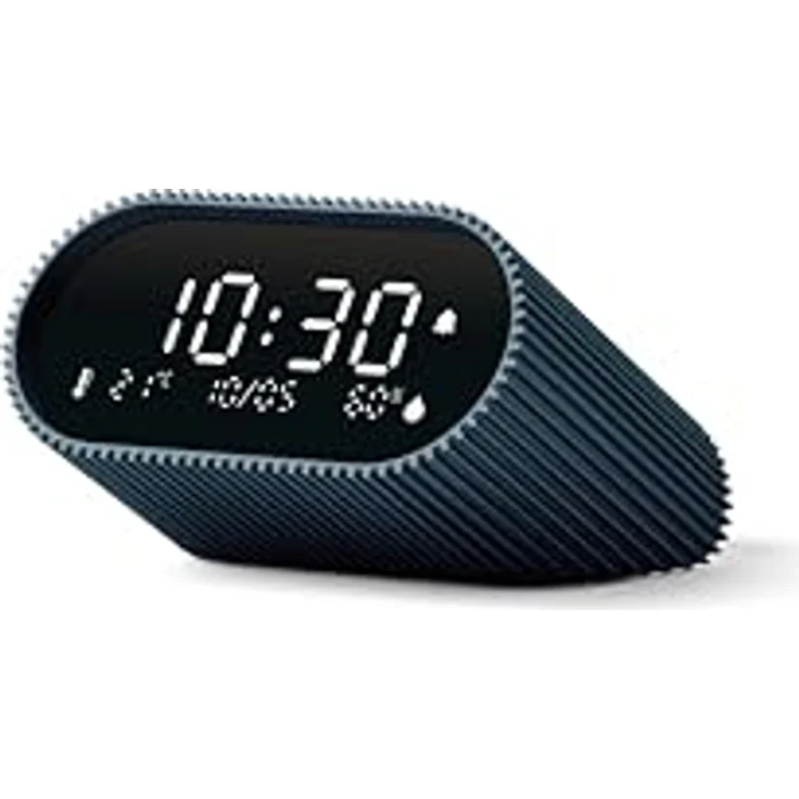 Lexon LR155OB3 Ray Clock, Digitalwecker mit Feuchtigkeits- und Temperaturanzeige, Ozeanblau – Bild 4