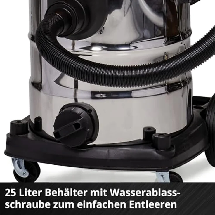 Einhell Nass-Trocken-Sauger TE-VC 36/25 Li S-Solo, 108 W, kabellos, Edelstahlbehälter, ohne Akku – Bild 9