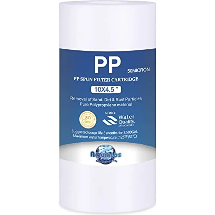 Aquintos Wasseraufbereitung BIG Blue Jumbo Polypropylen Sedimenfilter PP BB10 10 x 4,5 Zoll 50 micron, Grobe Filtration für sauberes Wasser – Bild 2
