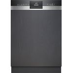 Siemens SN53ES06VE Smarter Geschirrspüler, Teilintegrierte Spülmaschine, 60 cm, WiFi-fähig, varioSpeed Plus, autoOpen dry, varioFlex-Korb, programmDownload