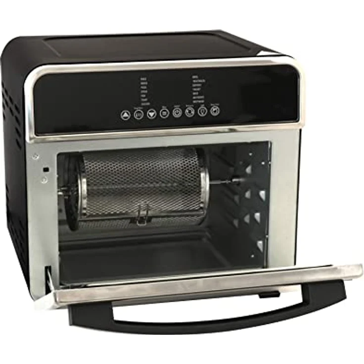 Deski Minibackofen, Standgerät, Garraum 15 l, Leistung 1600 W, Abmessungen in cm 33 x 35 x 34 schwarz, edelstahl – Bild 4