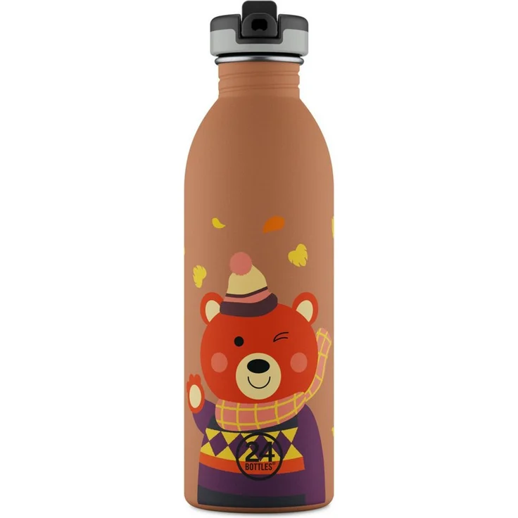 24 Bottles Urban Bottle, leichte Edelstahl Trinkflasche für Kinder, farbenfroh – Bild 1