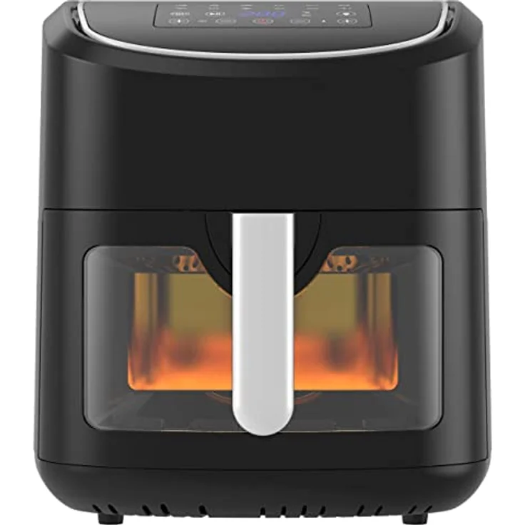Melchioni Family GAIA, Heißluftfritteuse, 8 l / 2,5 kg, Touchscreen-Display, Schublade mit Sichtfenster, 1/60-Minuten-Timer, 13 voreingestellte Programme, 50–200 °C, Antihaft-Behälter, 1800 W – Bild 4