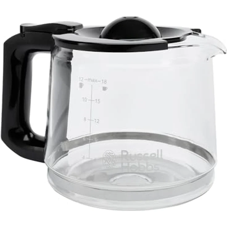 Russell Hobbs Heaton 27400-56 Kaffeemaschine (Filterkaffeemaschine, 1,25l Glaskanne, 10 Tassen, 40 min. Warmhaltefunktion, Tropf-Stopp, gebürsteter Edelstahl, blaue Beleuchtung) – Bild 2