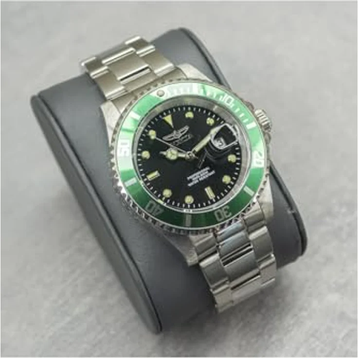 Invicta Pro Diver 47353, Edelstahl Herren Quarzuhrwerk, 40mm, schwarzes Zifferblatt, 20 bar wasserdicht, 2 Jahre Garantie – Bild 2