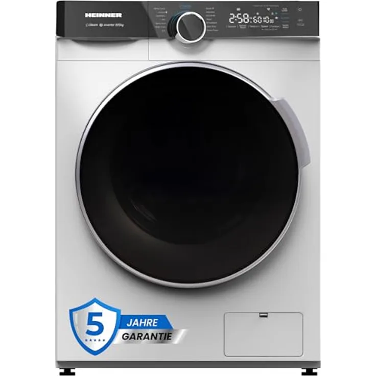 Heinner HWDM-M814IVKA Slim Waschtrockner, 8 kg Waschen / 6 kg Trocknen, 1400 U/min, Inverter, Weiß