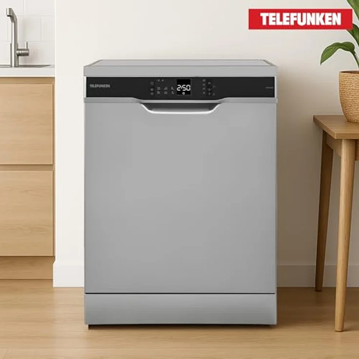 Telefunken GFS6012DI, freistehender Geschirrspüler 60 cm, 12 Maßgedecke, Silber, 6 Programme, AquaStop, Eco, 45 dB – Bild 7