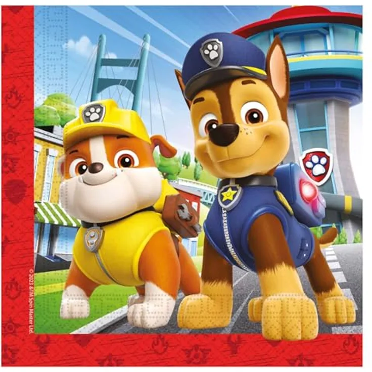 Paw Patrol 20 Servietten Rescue Heroes