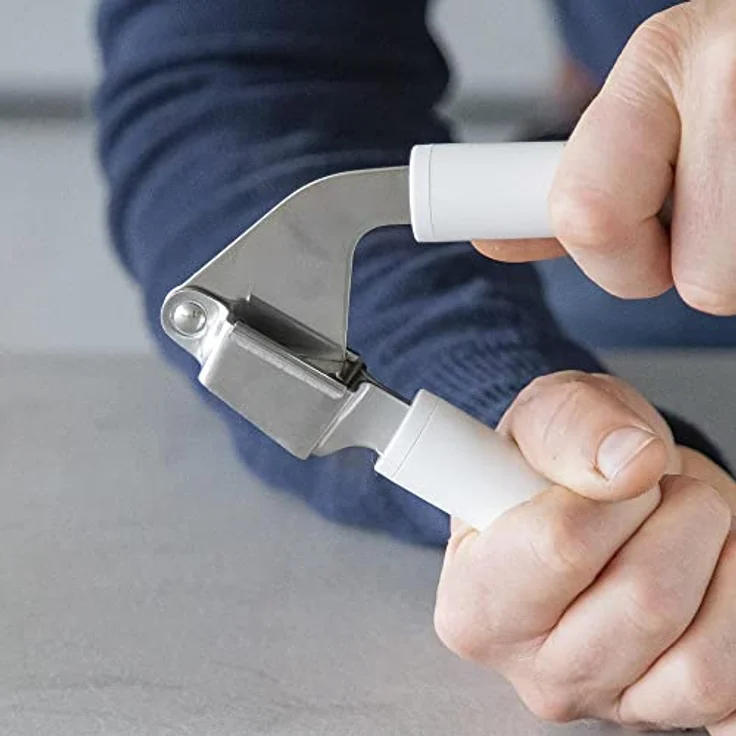 KitchenAid Knoblauchpresse KitchenAid KitchenAid Knoblauchpresse, Herausnehmbarer Korb, spülmaschinentauglich, silber – Bild 4