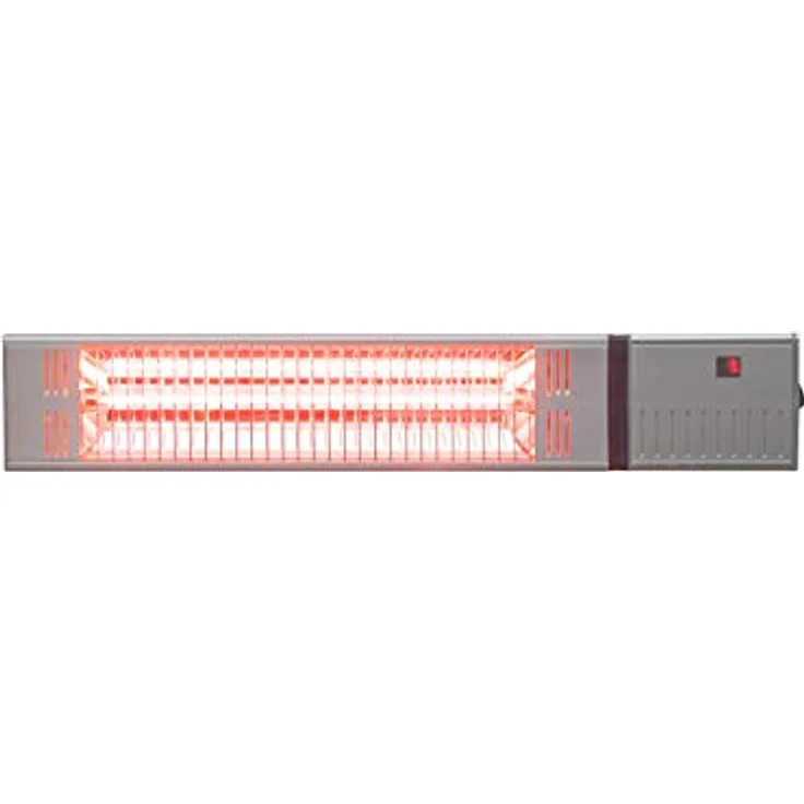 Jet-Line Elektrische Heizlampe PEGASUS 1500 W Infrarot | Terrasse Balkon Garten | IP65 Schutz | Fernbedienung | 54,7 x 12,7 x 9 cm