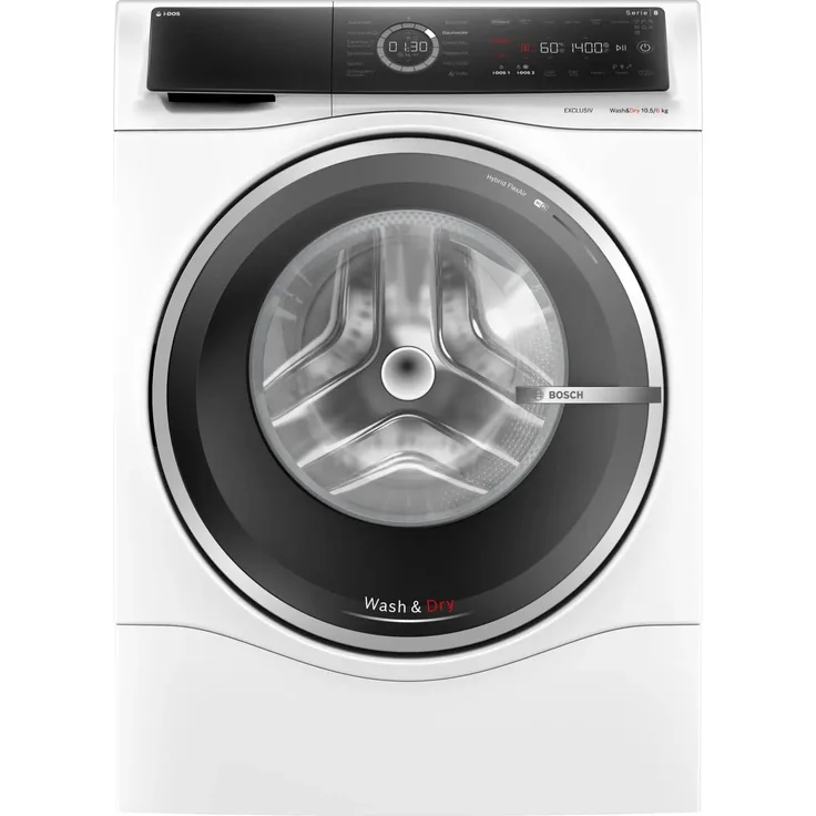 Bosch Serie 8 WNC254A90, Waschtrockner 10,5 kg/6 kg, 1400 U/min, Weiß (inkl. Lieferung zum Aufstellungsort)