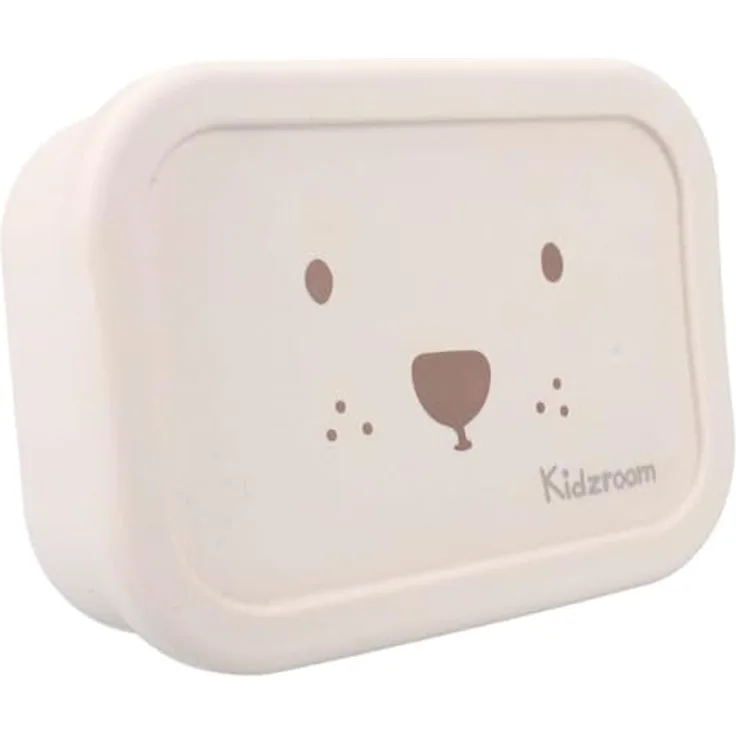 Kidzroom Lunchbox Schöner Lunch Teddybär, praktische Brotdose für Kinder, beige