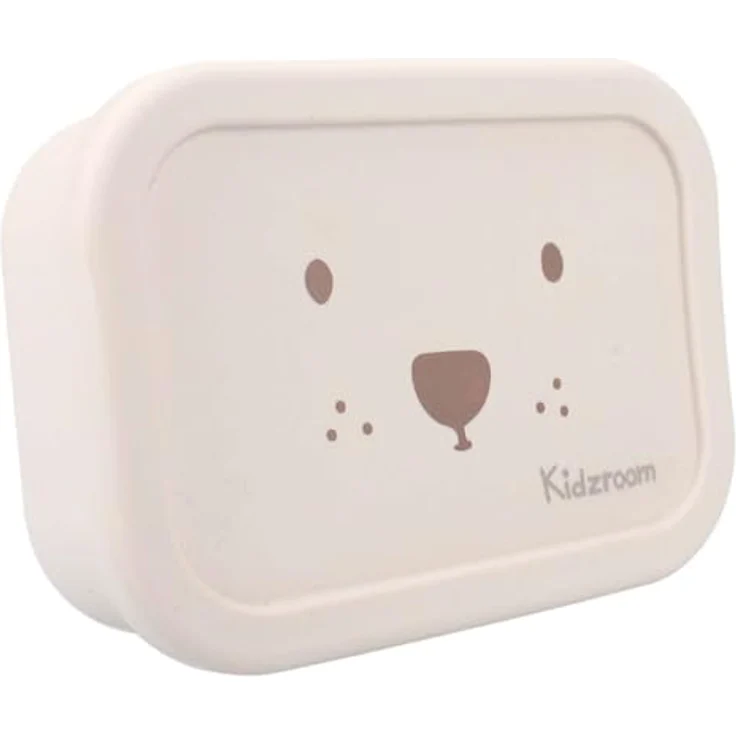 Kidzroom Lunchbox Schöner Lunch Teddybär, praktische Brotdose für Kinder, beige – Bild 1