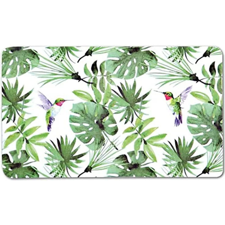 Kesper Frühstücksbrettchen Tropical aus Melamin, 23,5 x 14,5 cm, Schneidebrett mit 4 Elastikfüßen, spülmaschinengeeignet, Schneidebrett Kunststoff