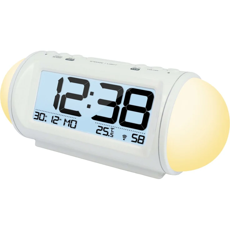 technoline Funkwecker WT 499 mit Stimmungslicht und Wake-Up Licht, DCF-77 Funkuhr mit Wake-up-light, schwarz – Bild 1