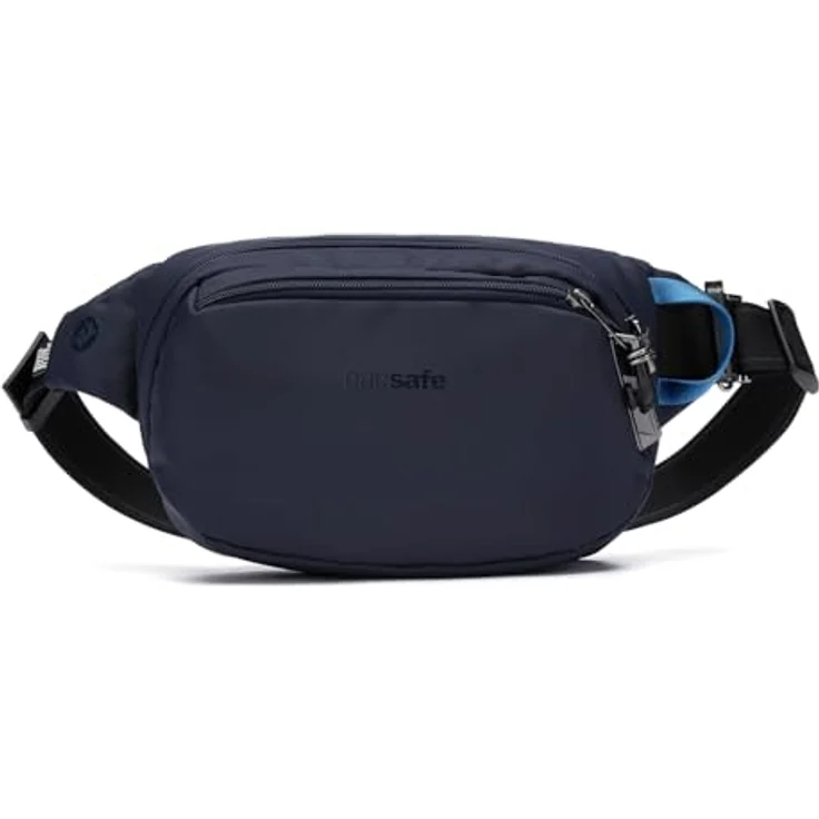 Pacsafe Vibe 100 Gürteltasche RFID, 27 cm, 100% Nylon, blau – Bild 1