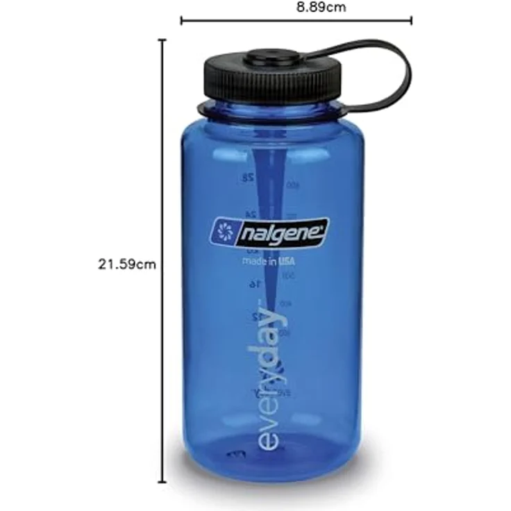 Nalgene Uni Wide Mouth 1L Trinkflasche, Grau, 1 – Bild 10