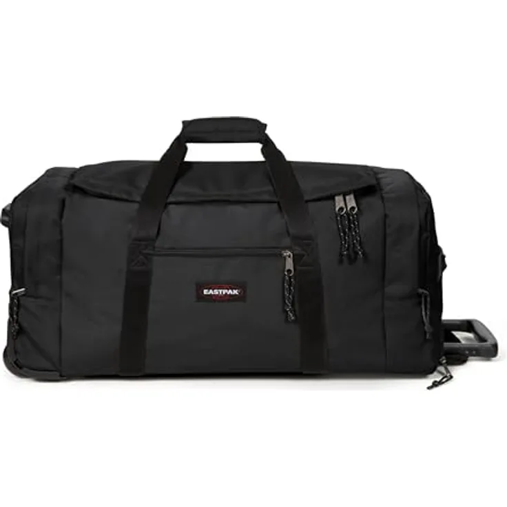 Eastpak Leatherface M+ Trolley Reisetasche, Schwarz, wasserfest, vegan, (69 l, M)