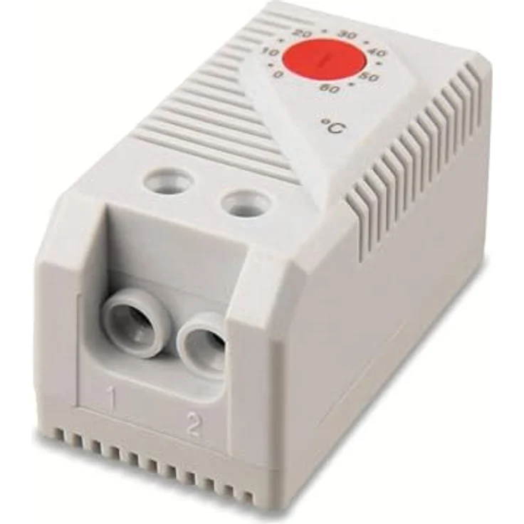 RELTECH Industrie-Thermostat KTO011, öffner für Heizungsregelung, Einstellbereich 0...+60 °C, Schutzart IP20, Montage Clip für 35 mm Hutschiene – Bild 2