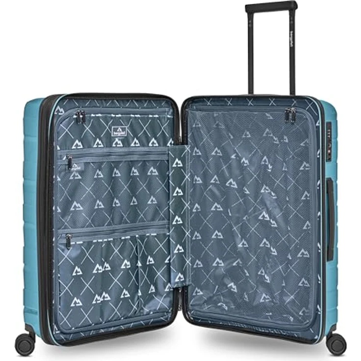 Bergpfeil Koffer-Set 3-teilig | Hochwertiges Polypropylen-Material | Dehnfalte erweiterbar | Doppelrollen & TSA-Schloss (Travel) – Bild 5