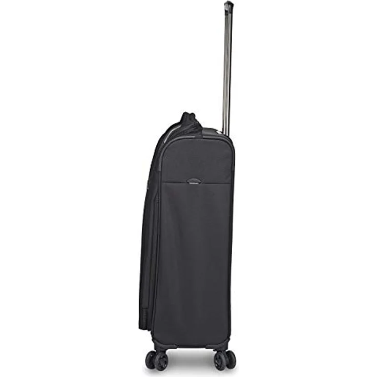 Stratic Unbeatable 4.0 Koffer weichschale Trolley Rollkoffer Reisekoffer Weichgepäck TSA-Schloss, erweiterbar, Größe M, Black, schwarz – Bild 4
