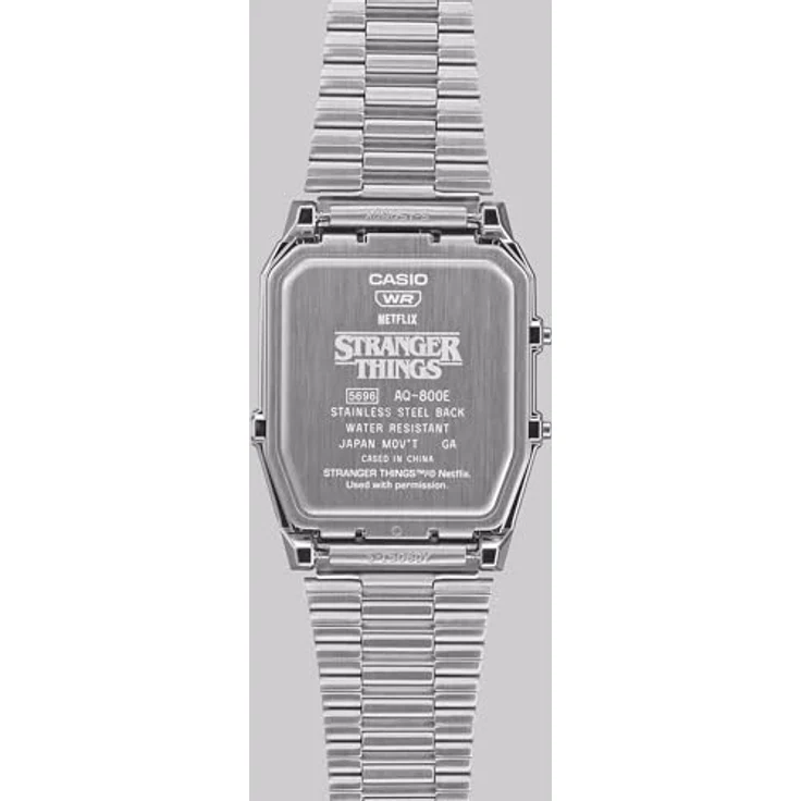 Casio Edgy Armbanduhr AnaDigi Stranger Things AQ-800EST-1AER, limitierte Edition mit thematischer Verpackung und Demogorgon-Motiv – Bild 3