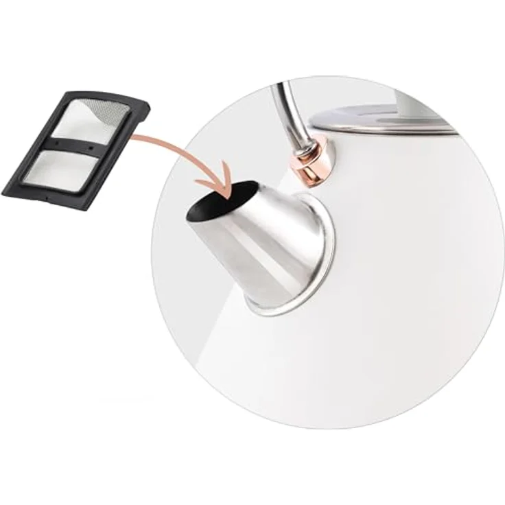 Berdsen Elektrischer Wasserkocher mit Thermometer 1,7 l BD-701 weiß – Bild 8