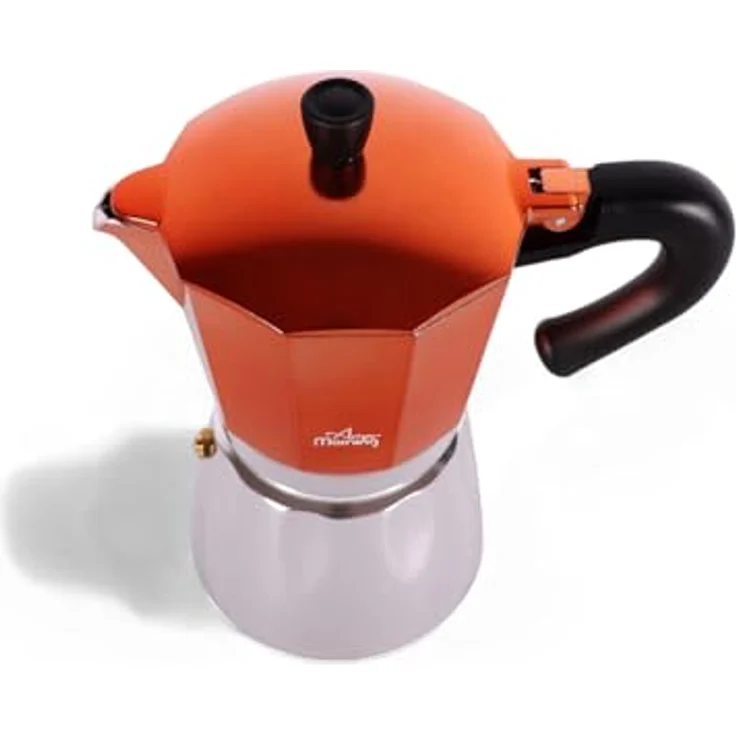 ANY MORNING Mokkamaschine Any Morning Herdkanne Espresso Aluminium Moka Kanne, 240 ml, Schwarz – Bild 2