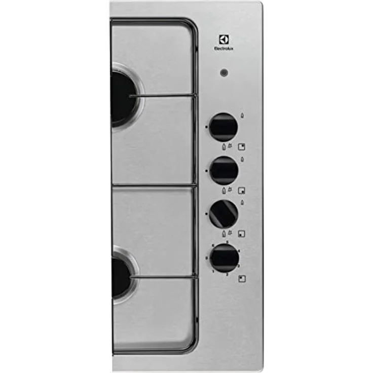 Electrolux EGL62821OX, Gas-Kochfeld mit 3 Brennern und 1 Elektroplatte, schwarze Gitter, integrierte Zündung – Bild 3