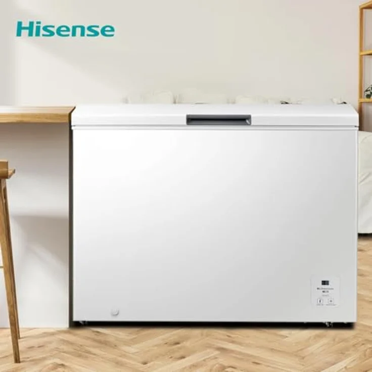 Hisense FC386D4AWLYE Tiefkühltruhe, 297 l, 4 Sterne, leise 40 dB, Weiß, 111,4 x 63 x 84,7 cm – Bild 3