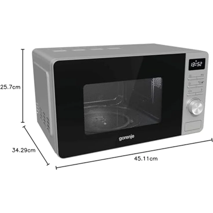Gorenje MO20A3X Mikrowelle, Standgerät, 800 Watt, silber – Bild 6