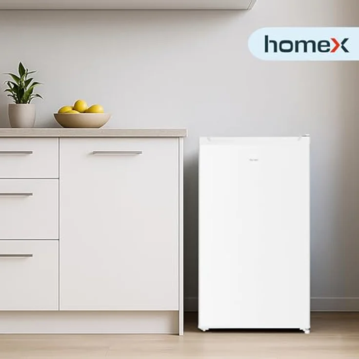 homeX CS1016-W Kühlschrank ohne Gefrierfach, 88L Vollraumkühlschrank freistehend, weiß, leise mit LED-Beleuchtung und verstellbaren Ablagen – Bild 6