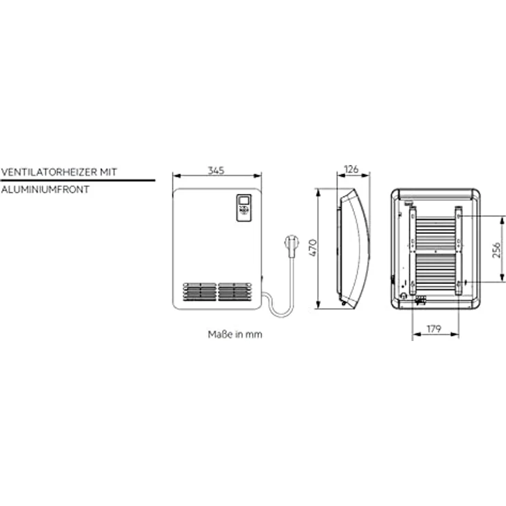 AEG Ventilatorheizung VH Comfort für Badezimmer, Beleuchtetes LC-Display, Silent-mode, 3-stufiges Sicherheitskonzept, Ökodesign 2018, 2000 W, 238722, Heizlüfter – Bild 2