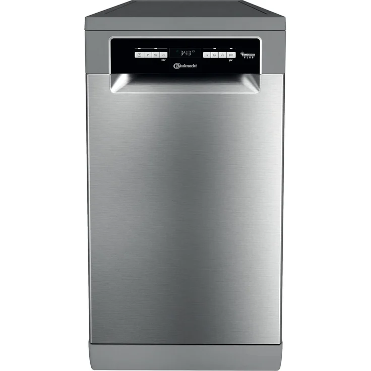 Bauknecht BKR FAS, Freistehender Geschirrspüler für 10 Maßgedecke, 45 cm, Edelstahl, Dynamic Intelligence mit ActiveDry