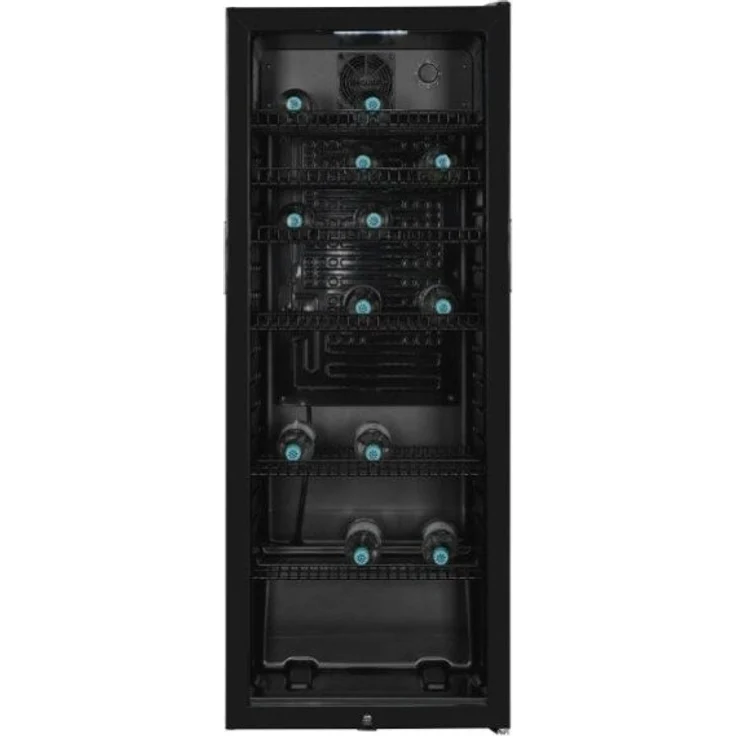 exquisit Getränkekühlschrank GKS240-GT-160C schwarz, Glastürkühlschrank mit 237 l Volumen – Bild 1