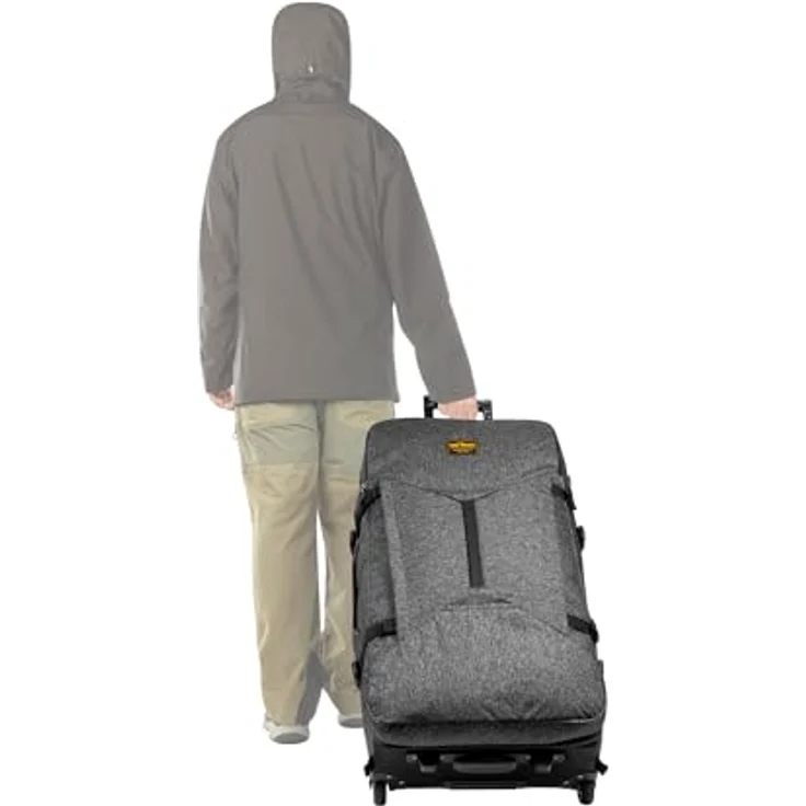 Tatonka Travel Roller 90, Koffer mit 90 l, Schwarz, mit Kompressionsriemen und praktischem Raumteiler – Bild 7