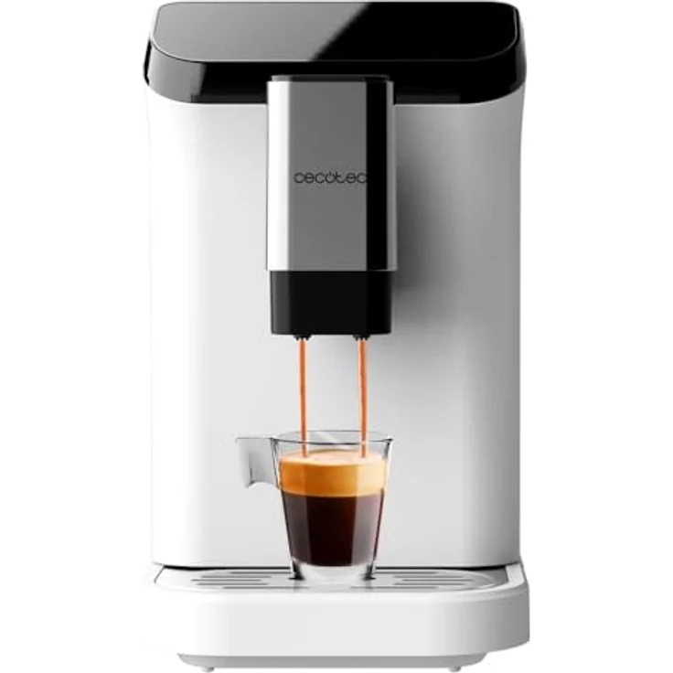 Cecotec Superautomatische Kaffeemaschine Cremmaet Macchia White, 1350 W, Thermoblock, 19 Bar Pumpendruck, Plug&Play-System, Automatische Reinigung – Bild 1
