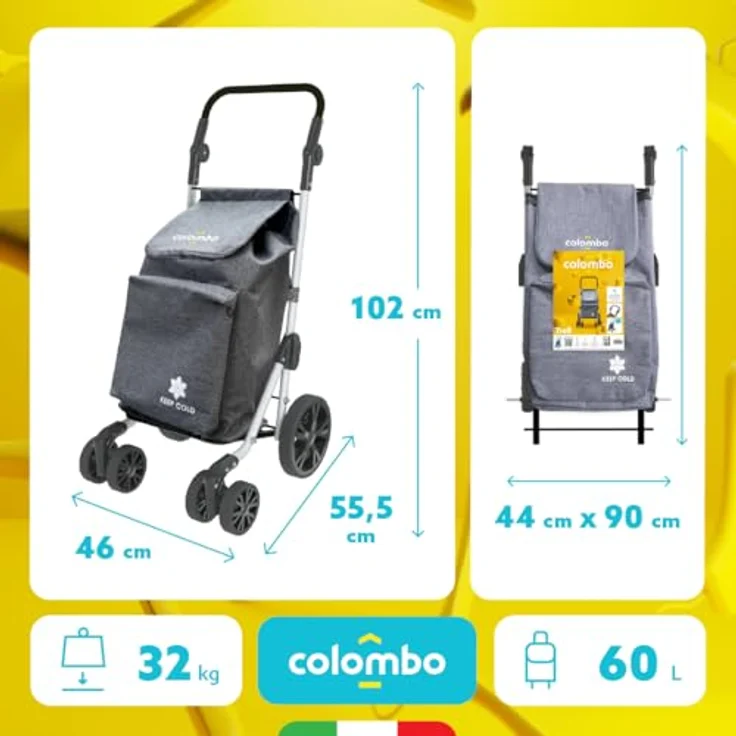 Colombo Einkaufswagen, langlebig und flexibel gestaltet, hohe Qualität – Bild 4