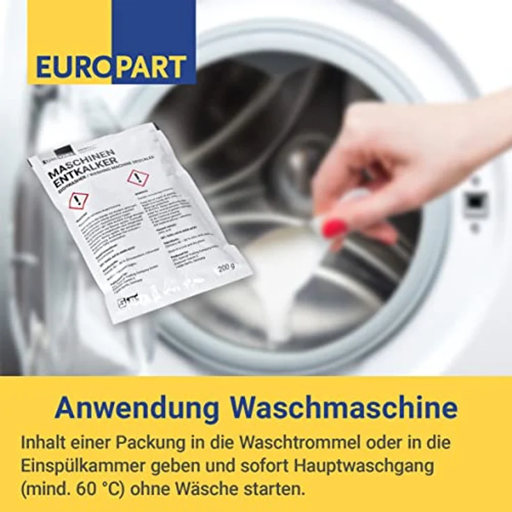Maschinenentkalker EUROPART für Waschmaschine Geschirrspüler 200g – Bild 5