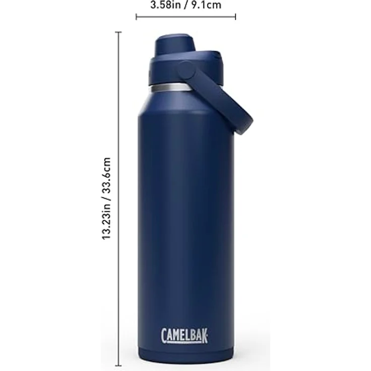 CAMELBAK Thrive Chug, Wasserflasche aus isoliertem Edelstahl, 1,2 L, auslaufsicher, spülmaschinenfest, Marineblau – Bild 4